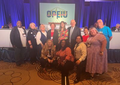 OPEIU Local 8 Members Posing with OPEIU President and Secretary Treasurer at the International Convention