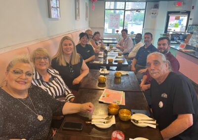 OPEIU Local 8 & Local 11 Members eating lunch together at the International Convention