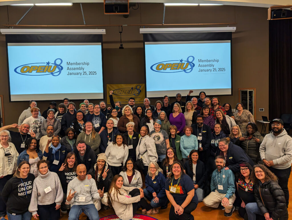 Local 8 Group at January 2025 Membership Assembly